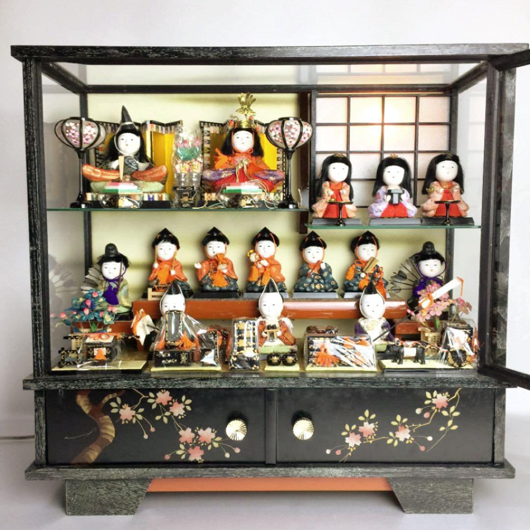雛人形 木目込み15人揃い