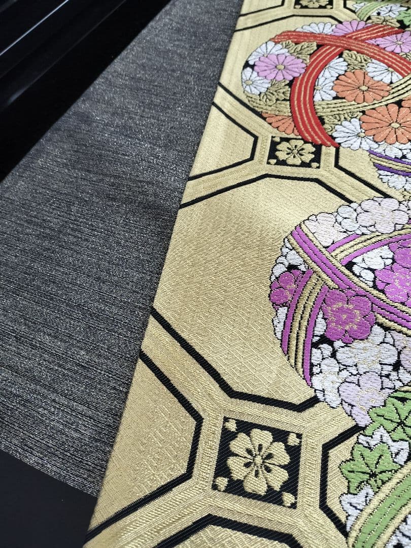 A898★逸品‼️手毬模様‼️テーブルランナー2m17cm