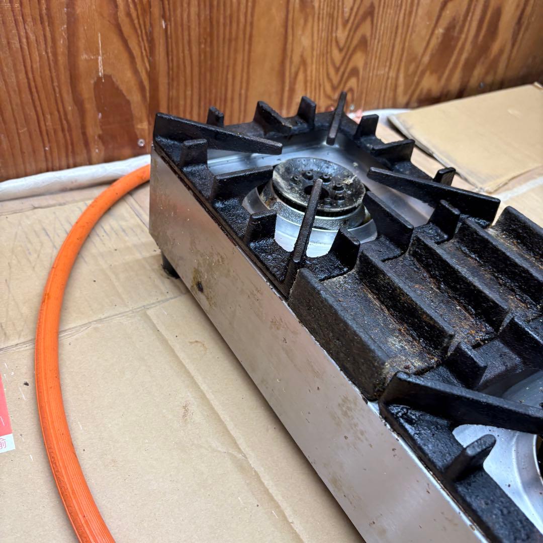 ①山岡金属 LPガス 卓上2口コンロ SK-55G ？200×510×150