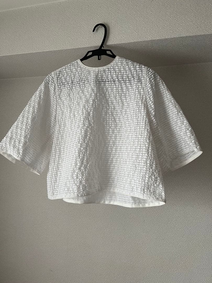 drawer ドゥロワー ブラウス ベルスリーブ BLAMINK