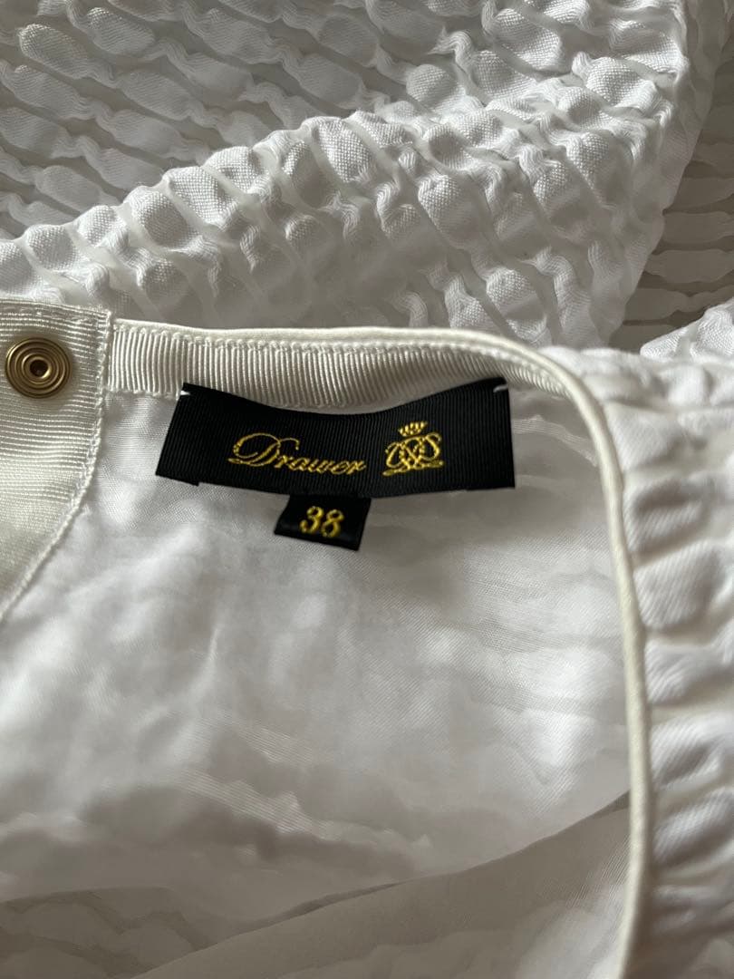 drawer ドゥロワー ブラウス ベルスリーブ BLAMINK