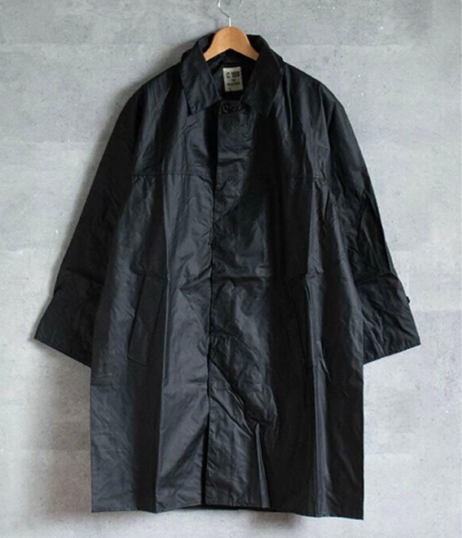 【デッドストック】フランス ポリス　レインコート ブラック