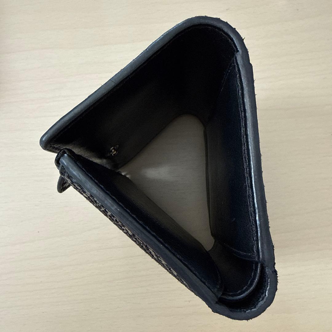 JIMMY CHOO ブラックレザー三つ折り財布