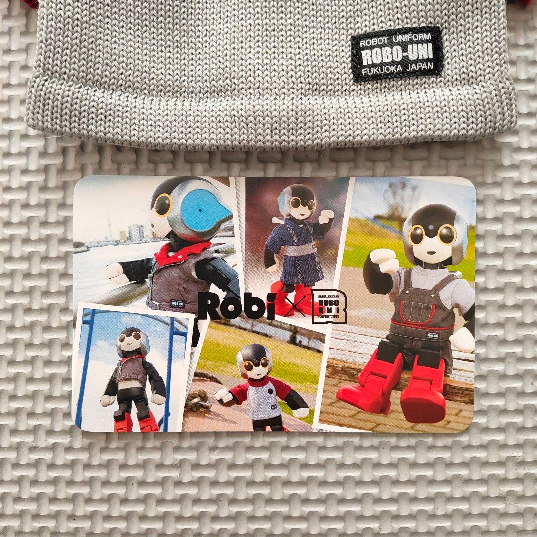 Robi専用ウェア　ニットTシャツ シルバーグレー＆ワインレッド ロビ 公式