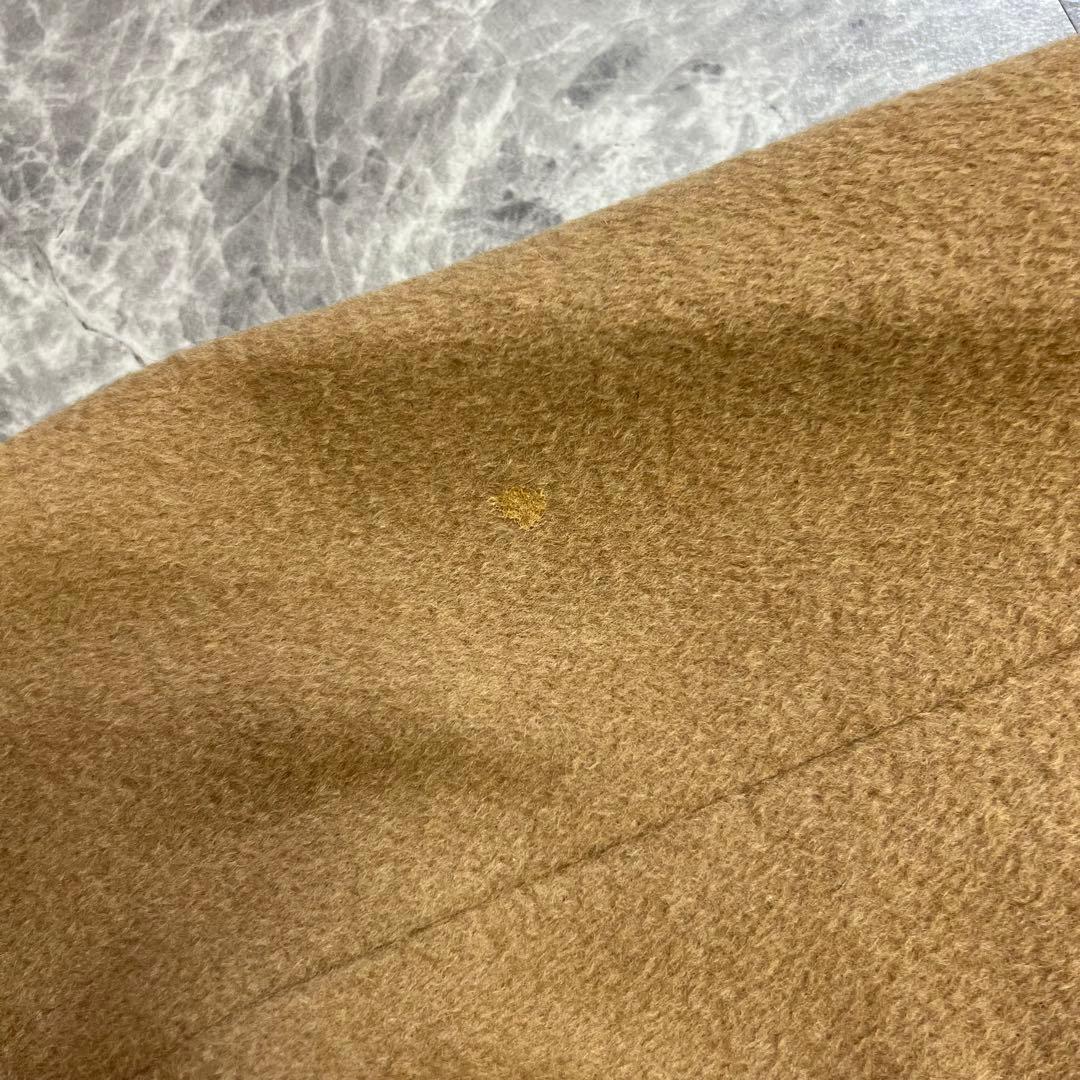 キャメル100♡マックスマーラ　白タグ　ベルテッドコート　女優襟　ロングコート