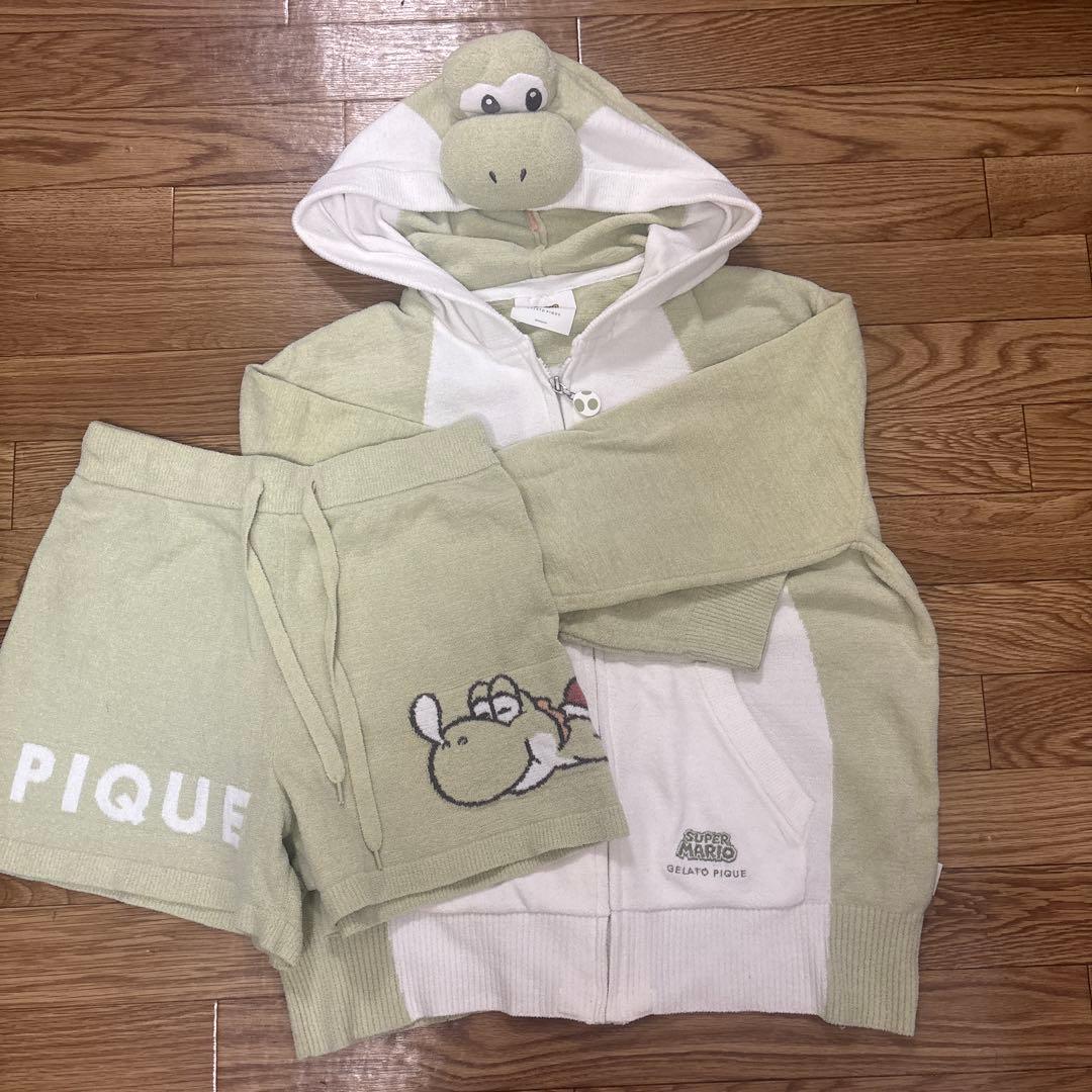 ジェラートピケ ヨッシー パジャマ ルームウェア 上下セット