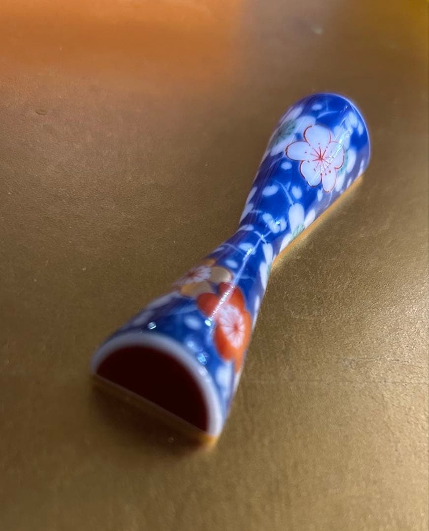 香蘭社　　箸置き　花柄箸置き5個セット　桐箱付き　未使用