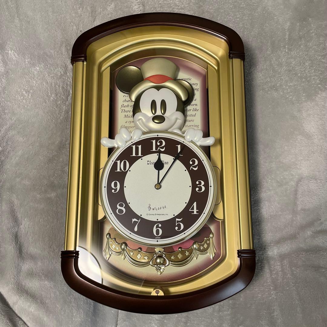 からくり時計 ディズニータイム ミッキーマウス メリーゴーランド掛時計