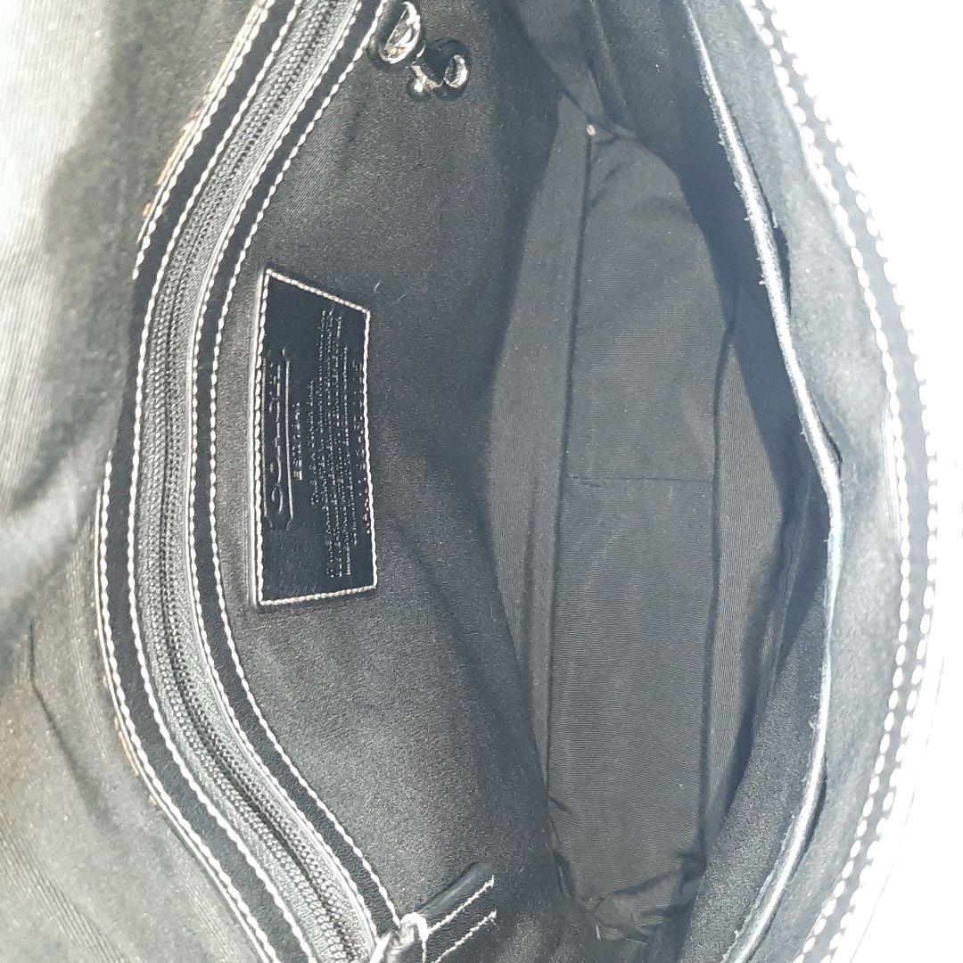 【極美品】コーチ　メッセンジャーバッグ　オールレザー　ブラック　F70105