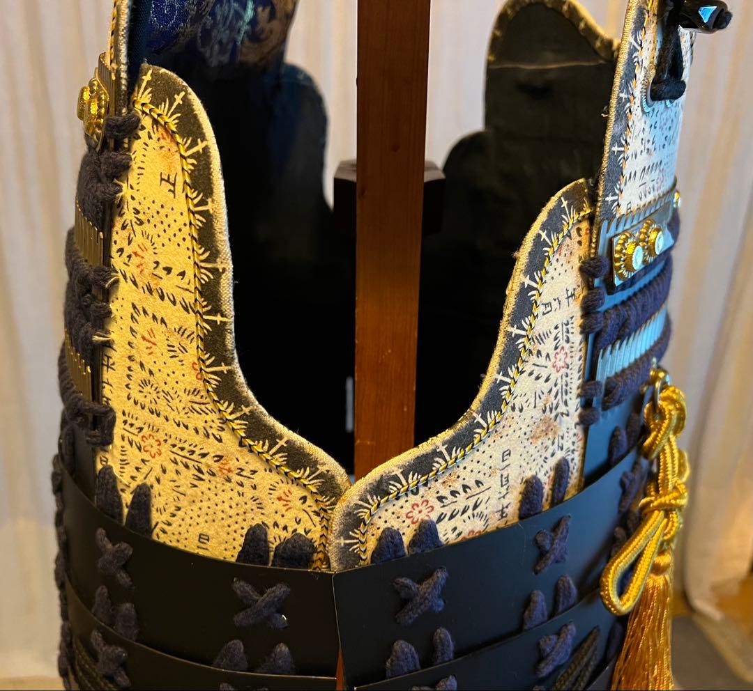 【hiro】日本甲冑 等身大 ◎胴鎧◎ 【掛紺糸威　黒胴当世具足】