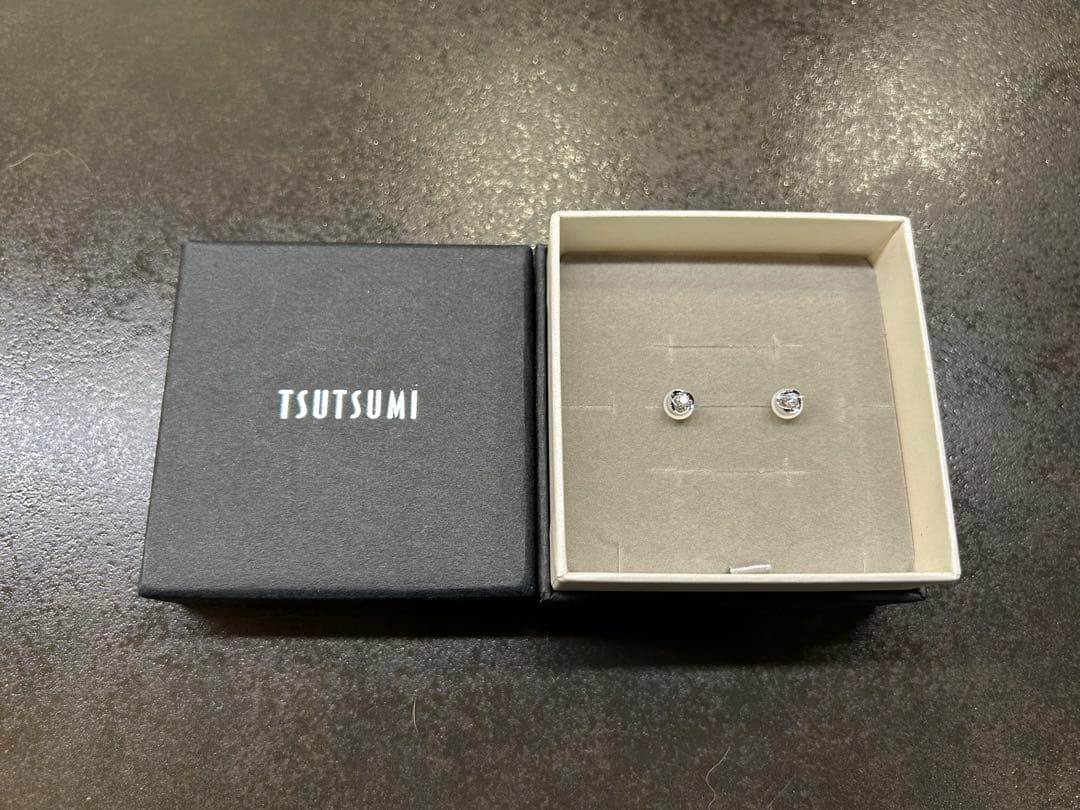 ツツミ　プラチナダイヤモンドピアス　PT900 美品　最終値下げ