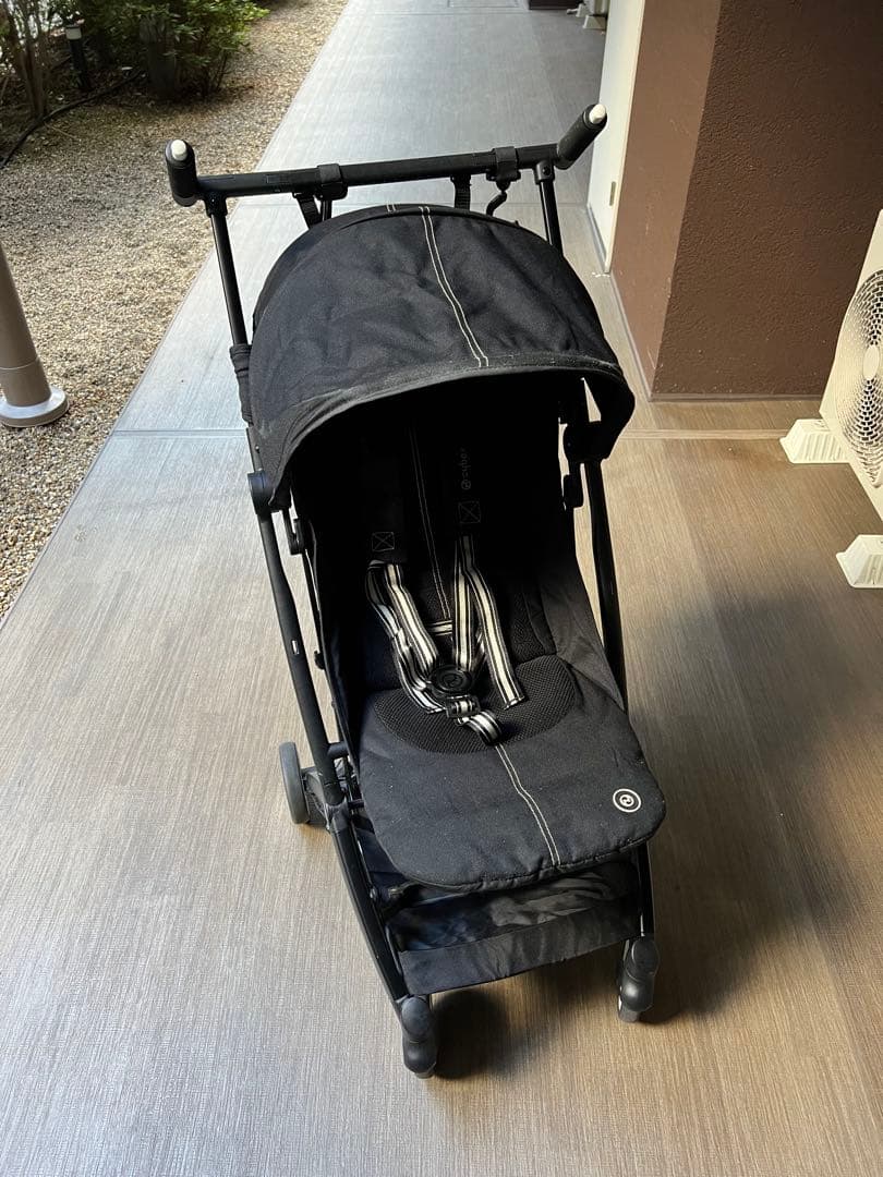 【美品】サイベックス　リベル2023モデル　ムーンブラック 折りたたみベビーカー