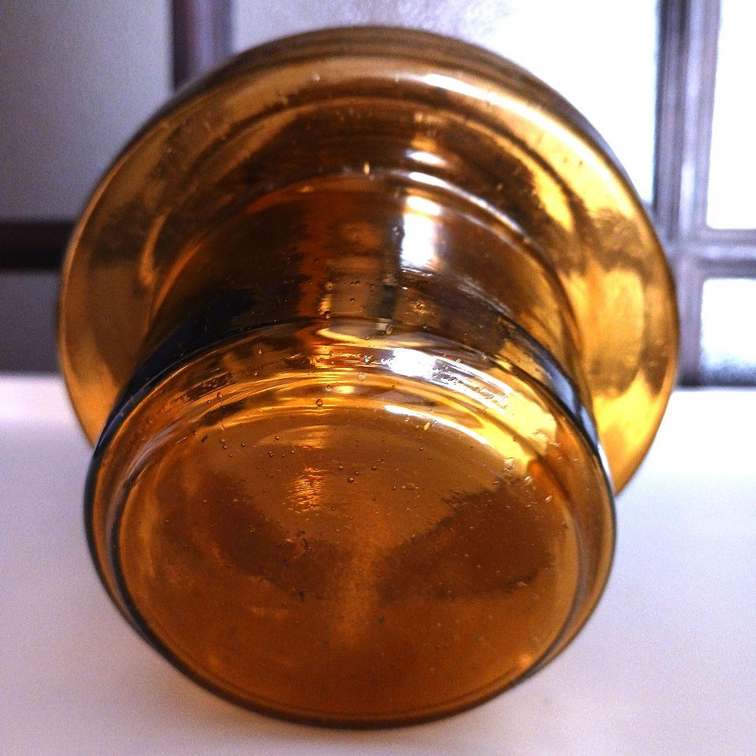 アンティーク吊りオイルランプ　　　アンバー