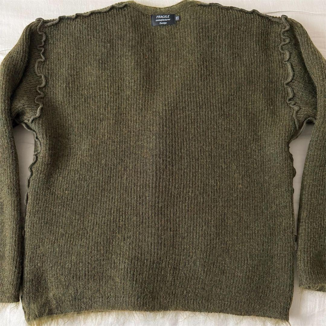 完売 Lemontea tokyo FRAGILE シャギー モヘアカーディガン