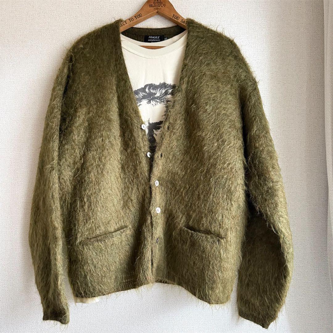 完売 Lemontea tokyo FRAGILE シャギー モヘアカーディガン