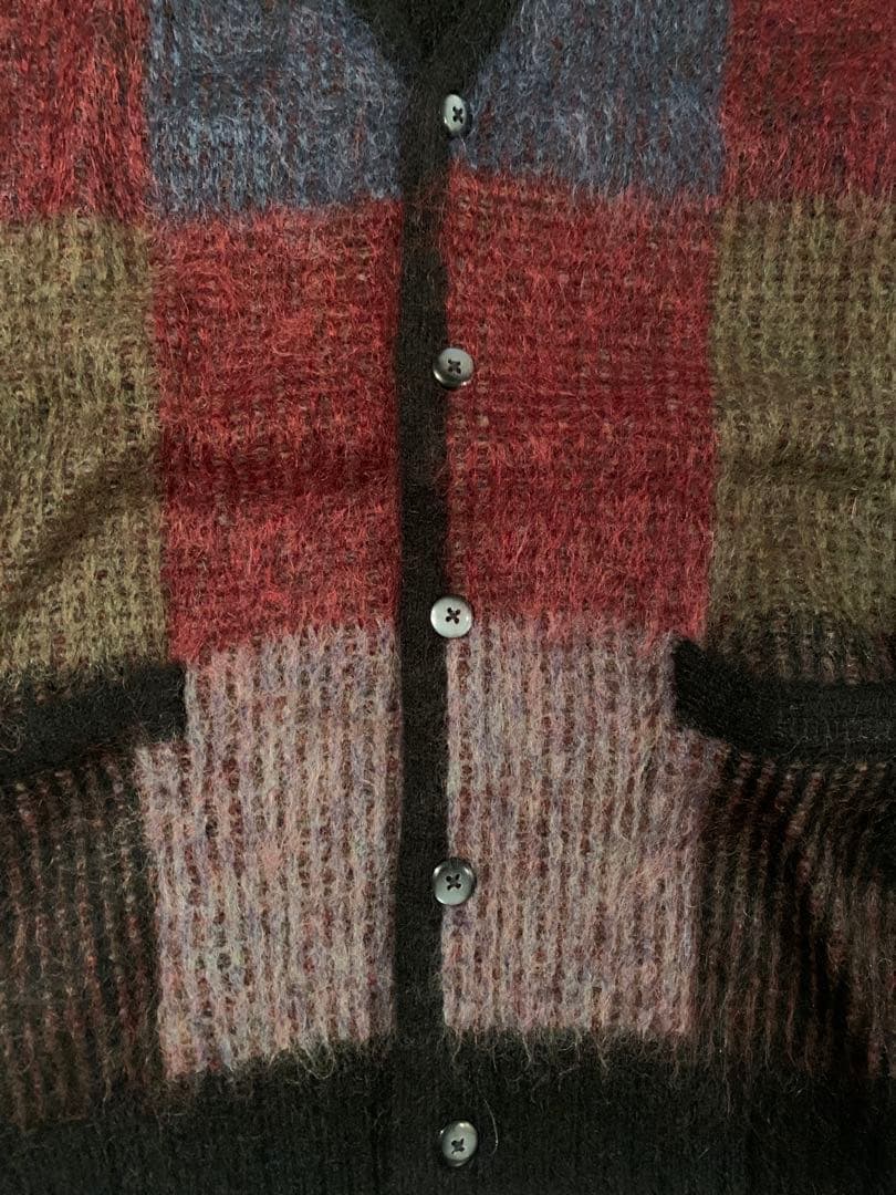 supreme Brushed Grid Cardigan L シュプリーム