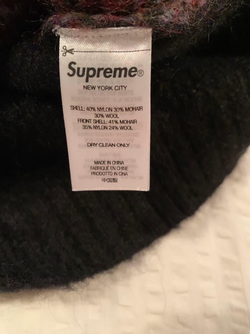 supreme Brushed Grid Cardigan L シュプリーム