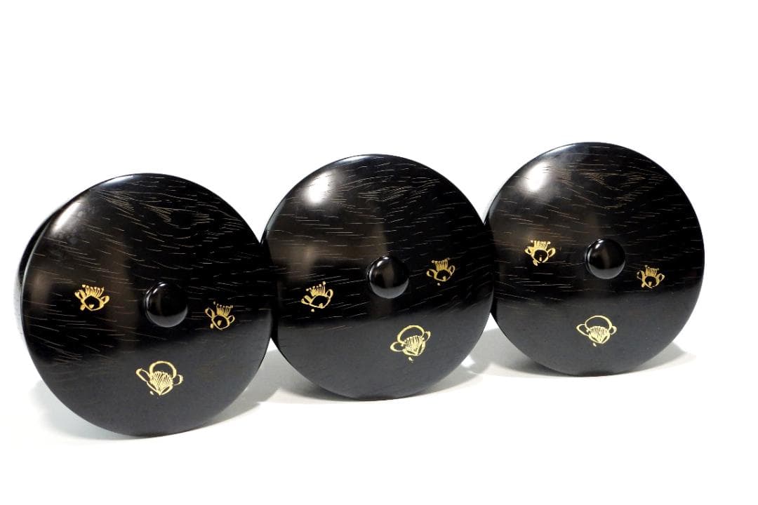 輪島塗　木製 ご湯呑　お煮物椀(蓋付き) 5客