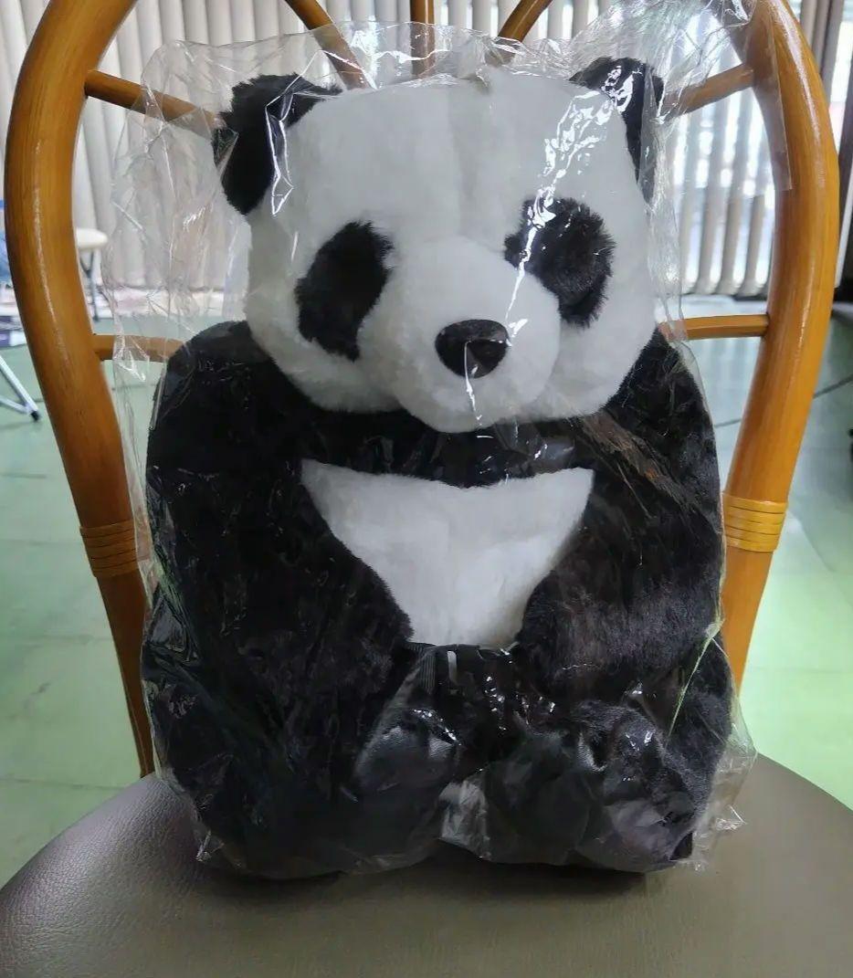 パンダティッシュケース　ぬいぐるみ　新品タグ付き　ぱんだ　PANDA