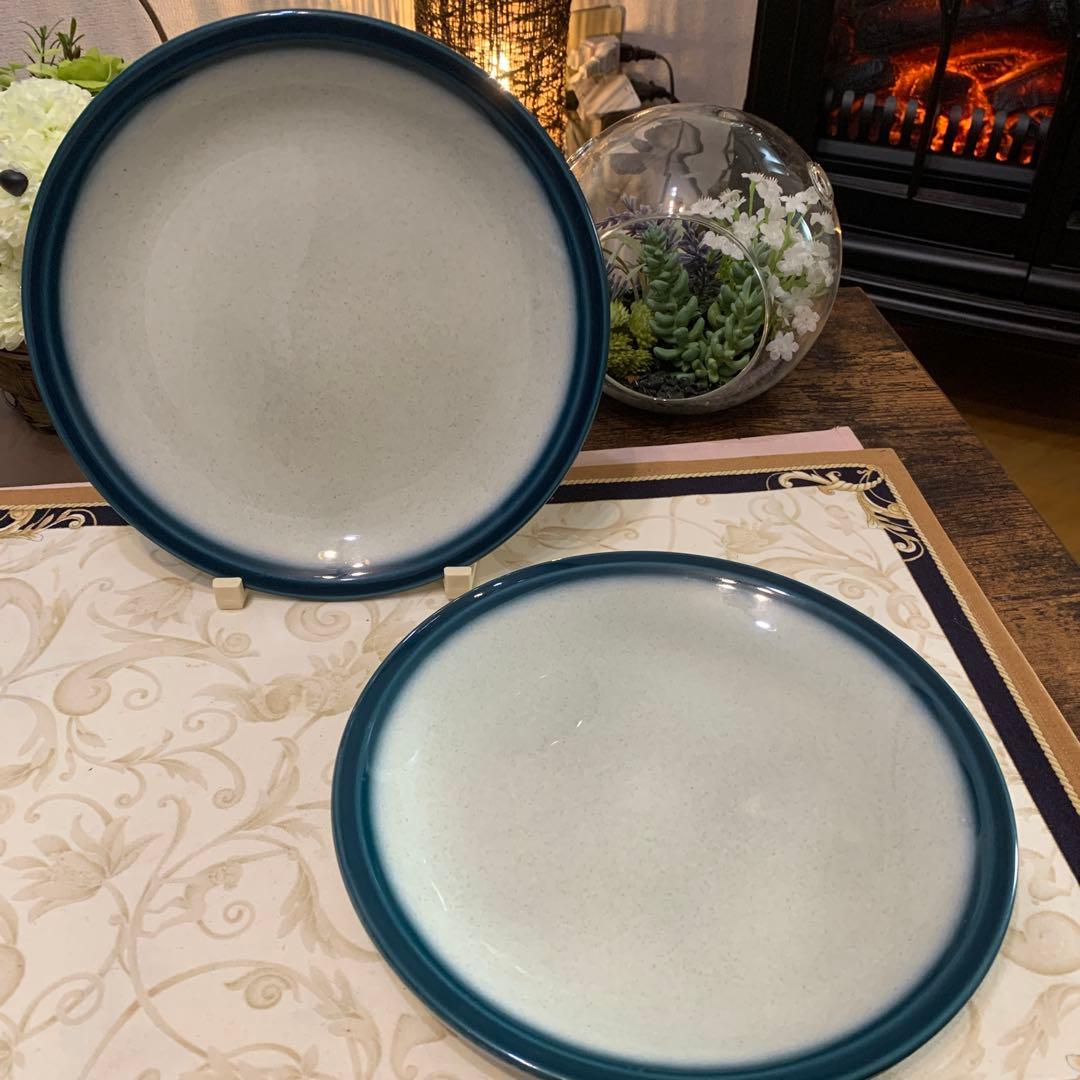 希少　ウェッジウッド ブルーパシフィック　22.5cmディナープレート 7枚