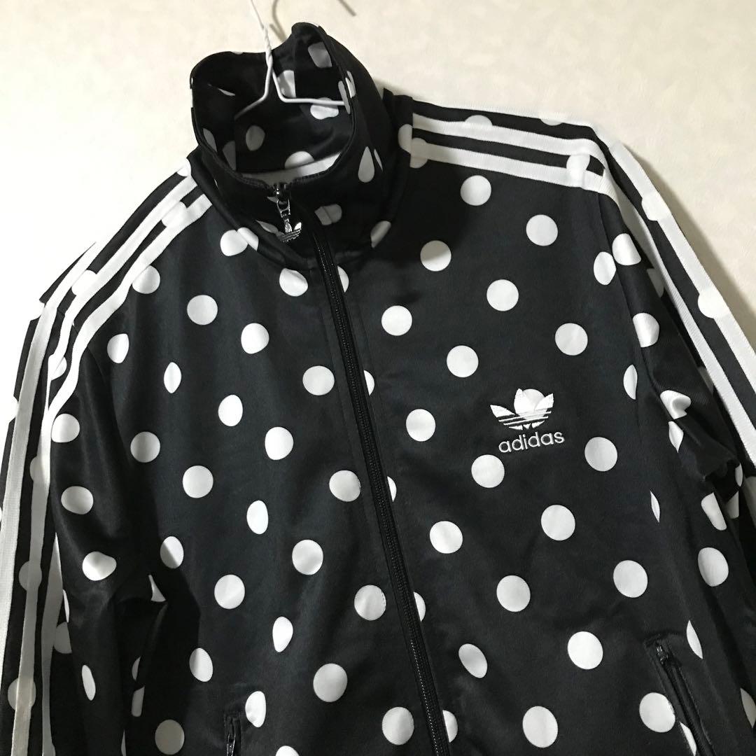 レア！マドンナ着用！アディダスオリジナルス水玉模様！トラックジャケットジャージ！