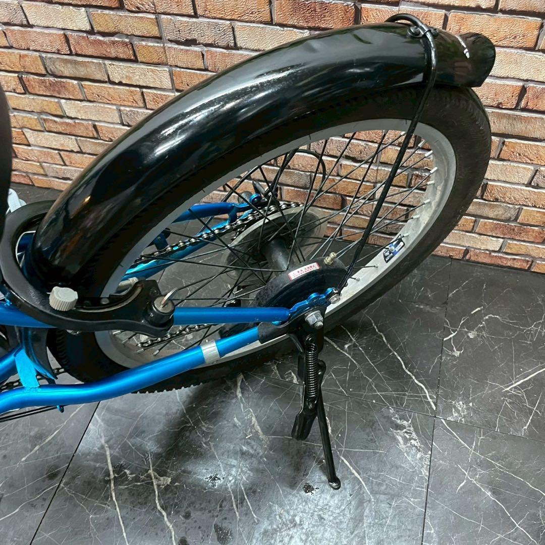 【68】子供用自転車 子供車 DRIDE ブルー 20インチ 変速付き