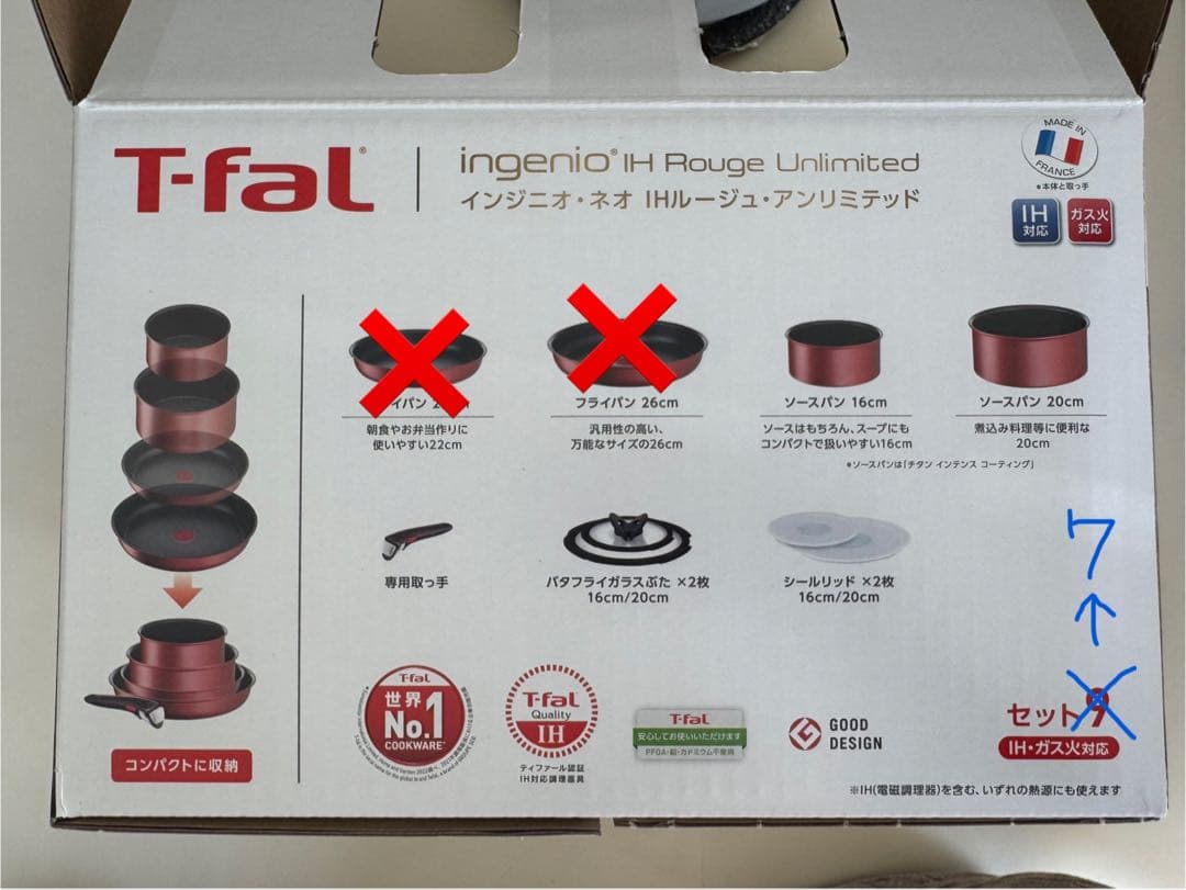 【新品未使用】T-fal インジニオ・ネオ IH ルージュ・アンリミテッド
