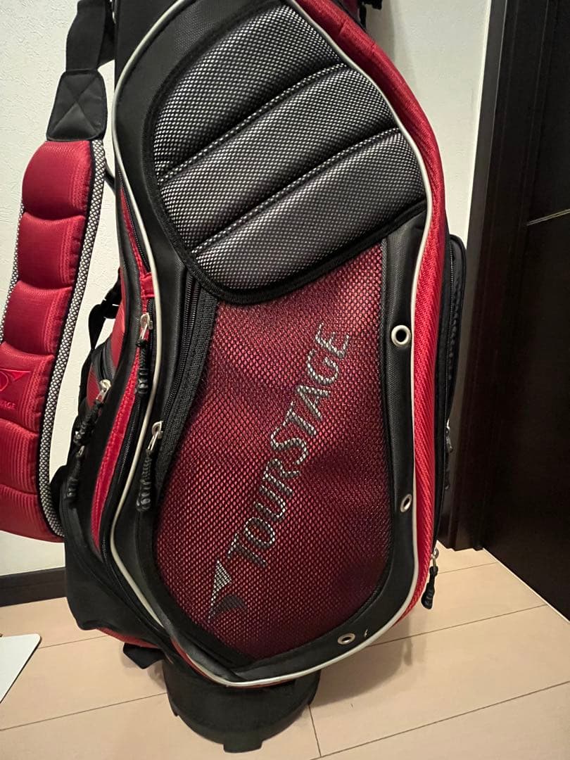 ⭐️値下げ⭐️TourStage キャディバッグ レッド ブラック　数回使用