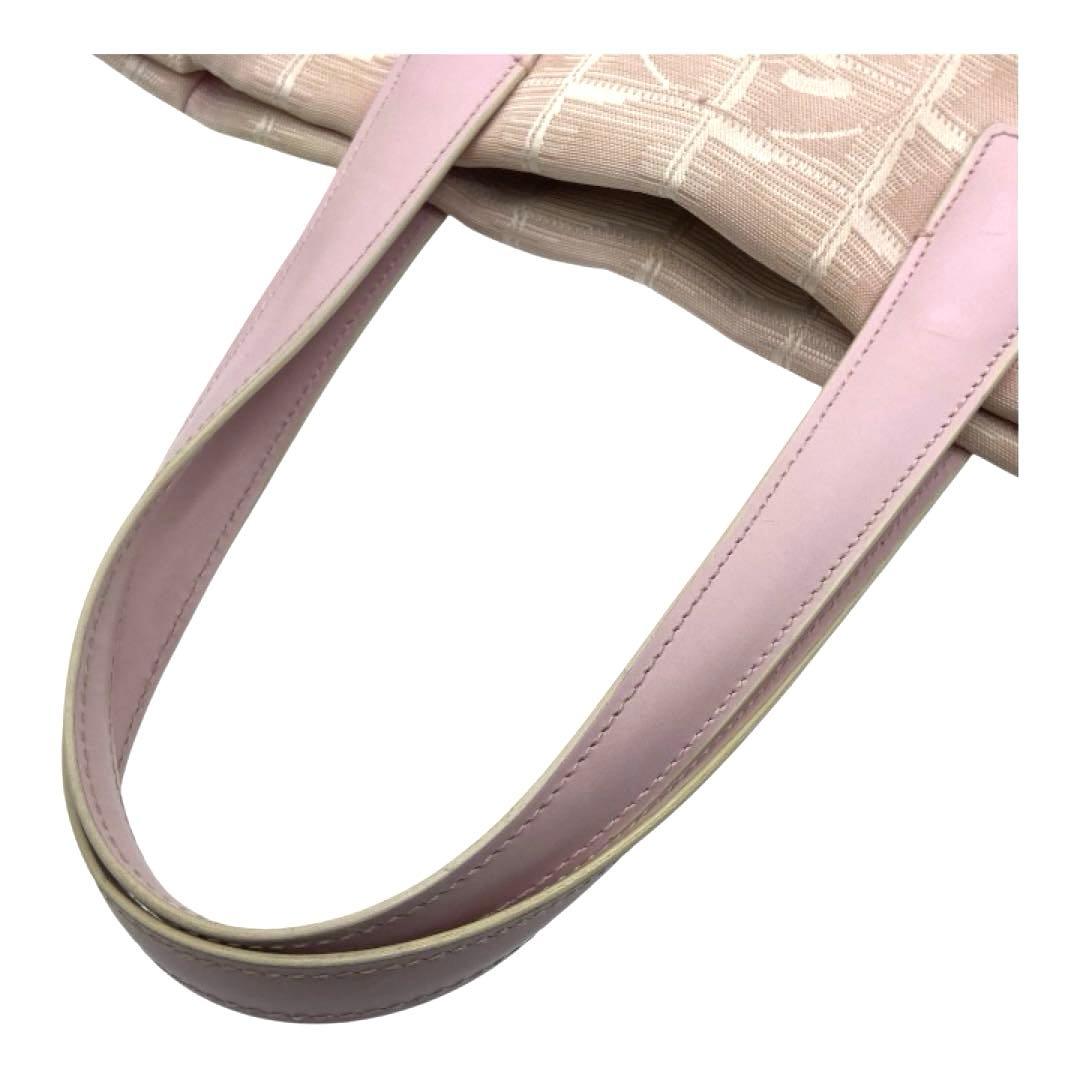 小ぶり希少❤︎CHANELピンクシャネルニュートラベルラインココマークミニトート