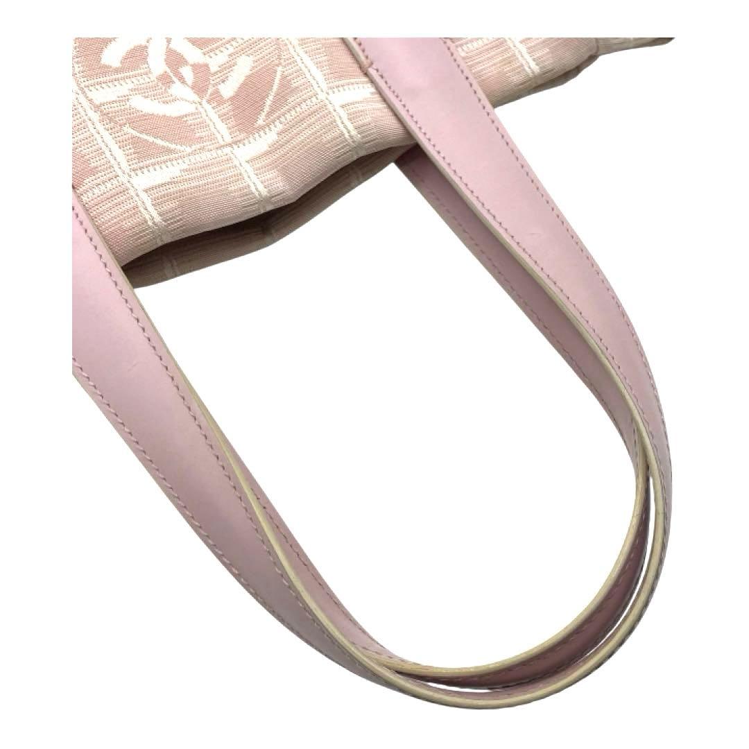 小ぶり希少❤︎CHANELピンクシャネルニュートラベルラインココマークミニトート