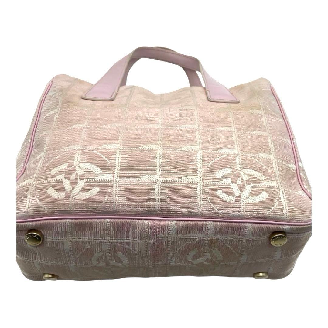 小ぶり希少❤︎CHANELピンクシャネルニュートラベルラインココマークミニトート