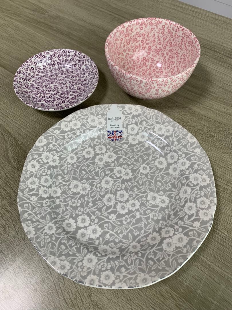 Burleigh バーレイ　３点セット　イギリス食器　最終　売り切りセール！！