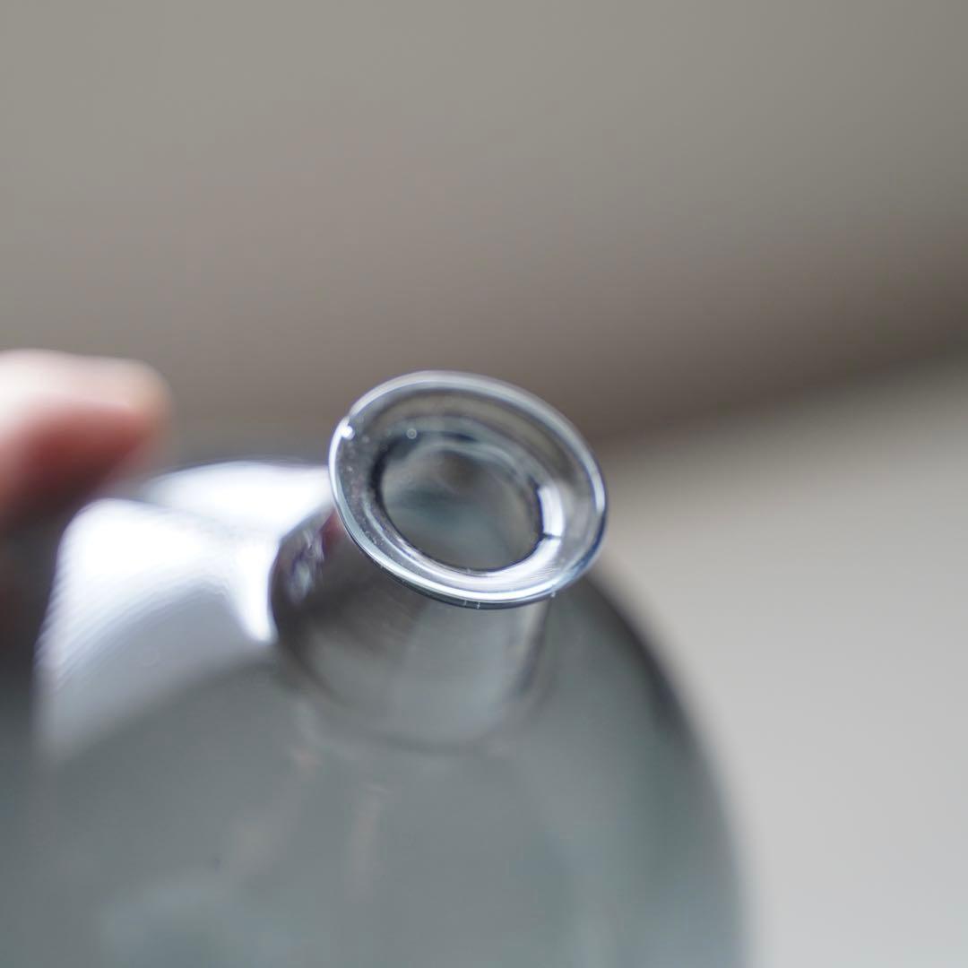 【貴重】津田清和　丸酒瓶　真鍮コルク蓋付