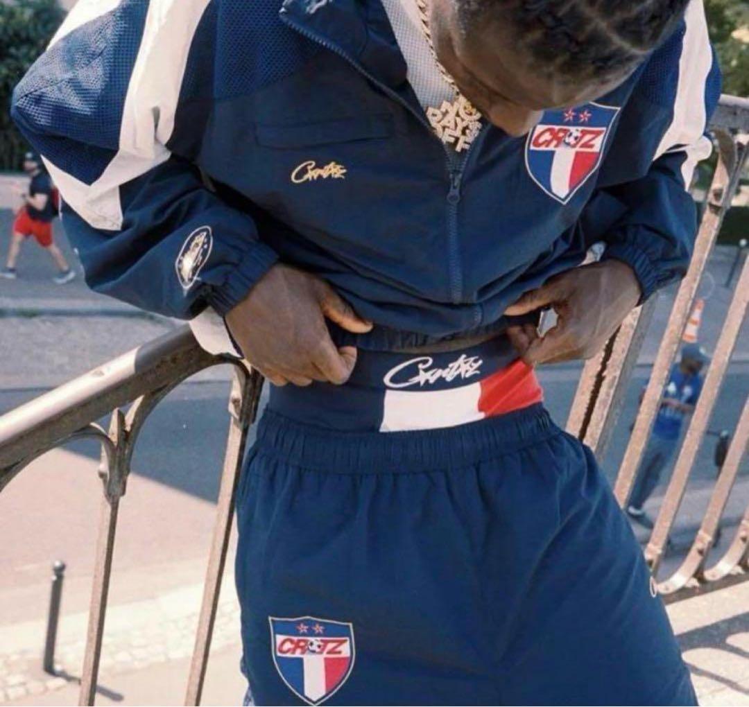 corteiz Franceブラック トラックスーツ