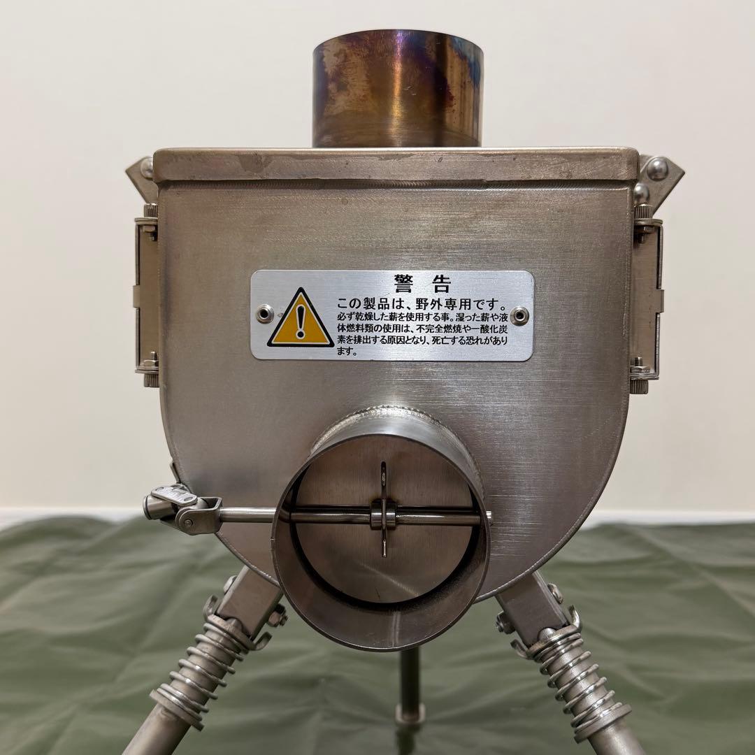 【使用3回】テンマクデザイン 薪ストーブ サイドビューM 外気導入