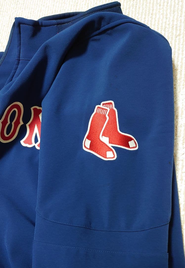 【人気】マジェスティック MLB レッドソックス チームジャケット ネイビー