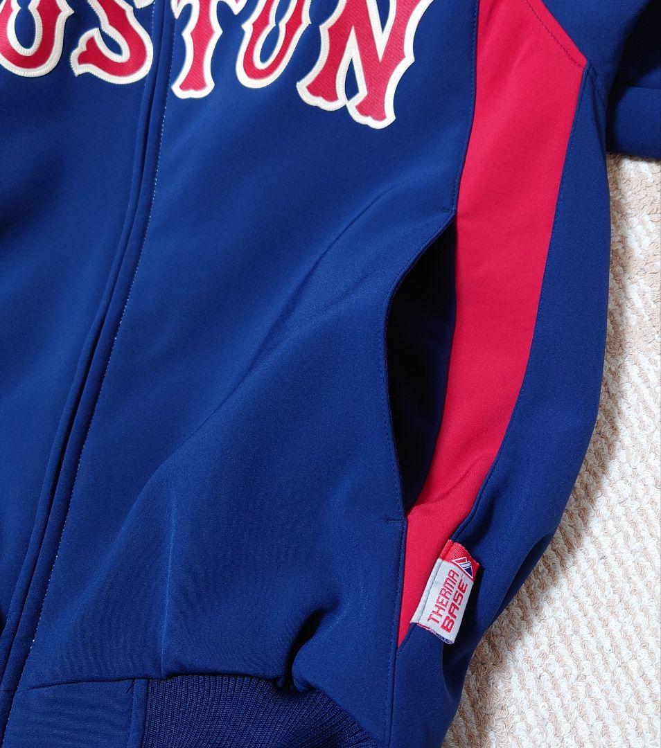 【人気】マジェスティック MLB レッドソックス チームジャケット ネイビー