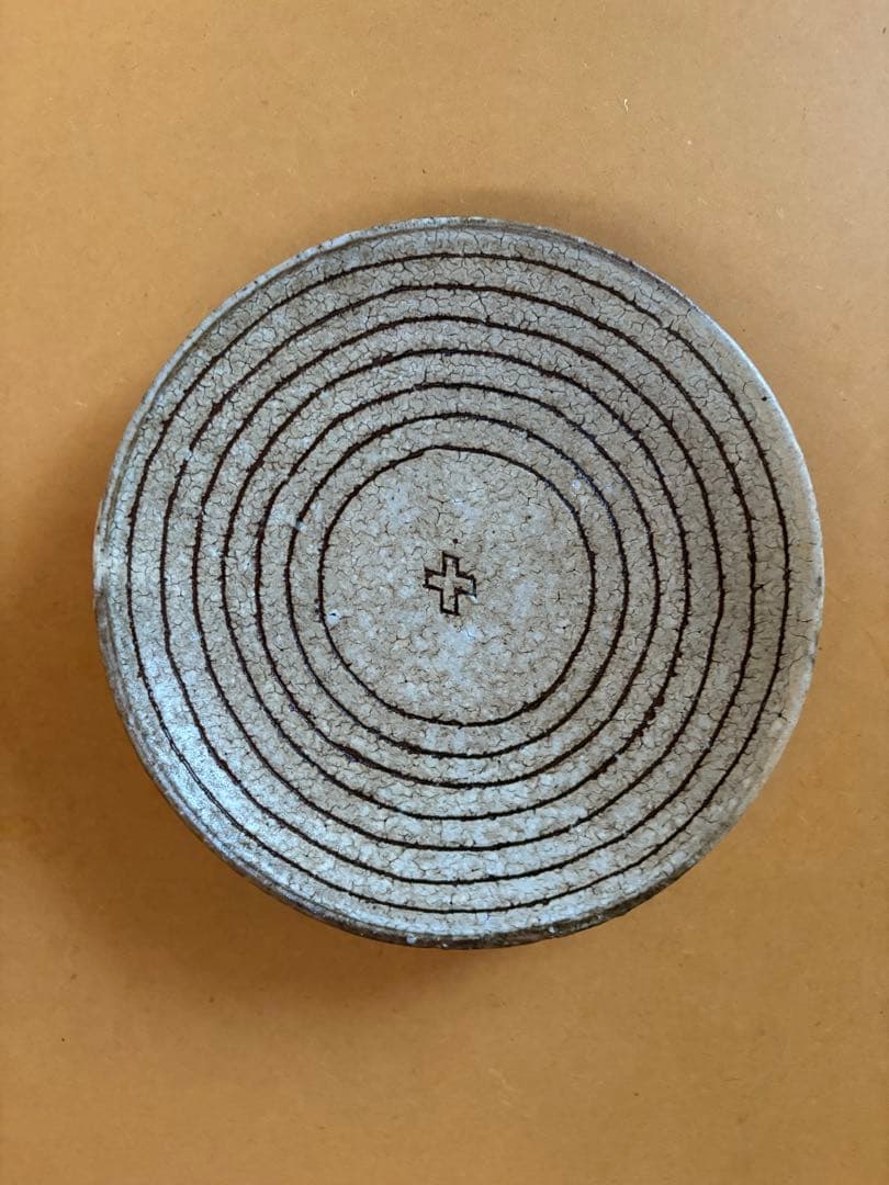 楠田純子　貫入皿　クロス　2枚セット