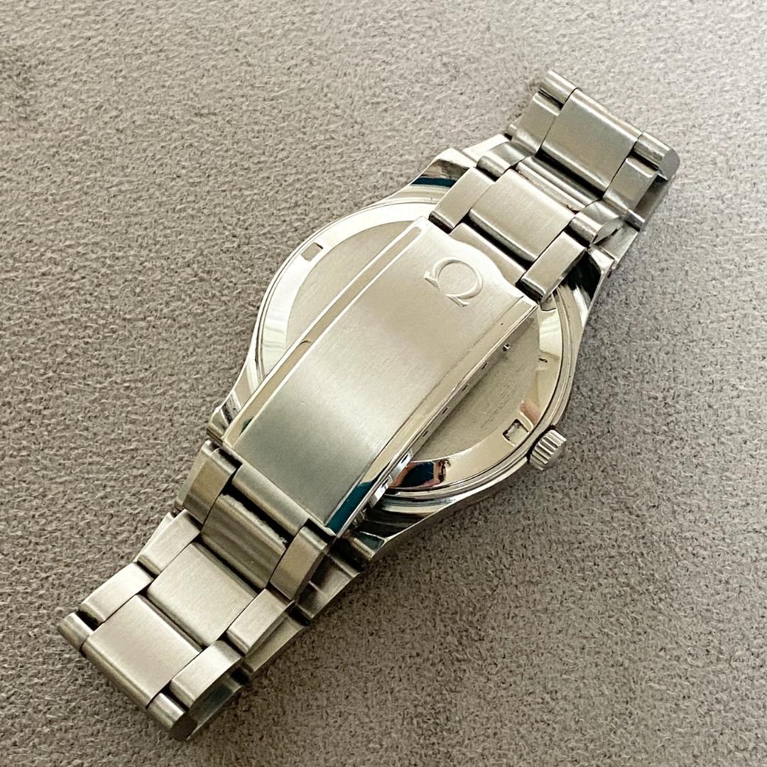 OH済 希少ダイヤル オメガ ジュネーブ アラビアインデックス シルバー AT