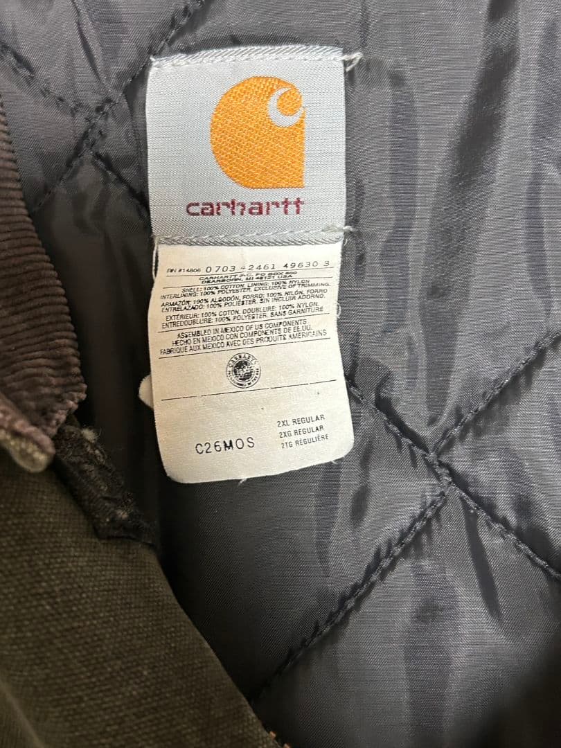 Carhartt トラディショナルジャケットC26 モスグリーン