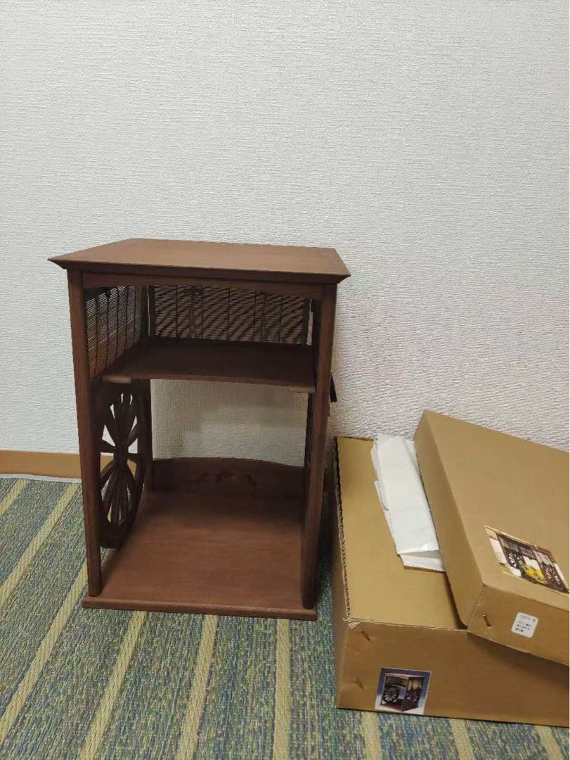 淡々斎好写 小川一徳作 御幸棚 煎茶道具 茶棚 茶事 棚物 紙箱 未使用品