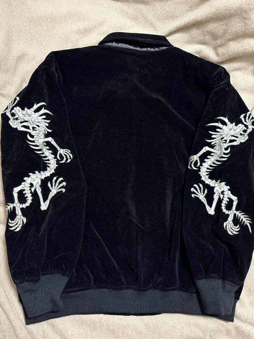 ドラゴン縫取 未使用 別珍 龍 スカジャン unisex 美品 vintage