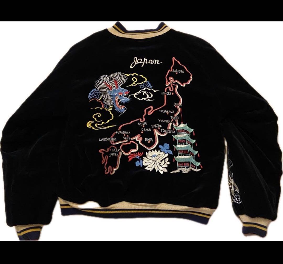 美品テーラー東洋　リバーシブルスカジャン　サイズL 東洋　虎