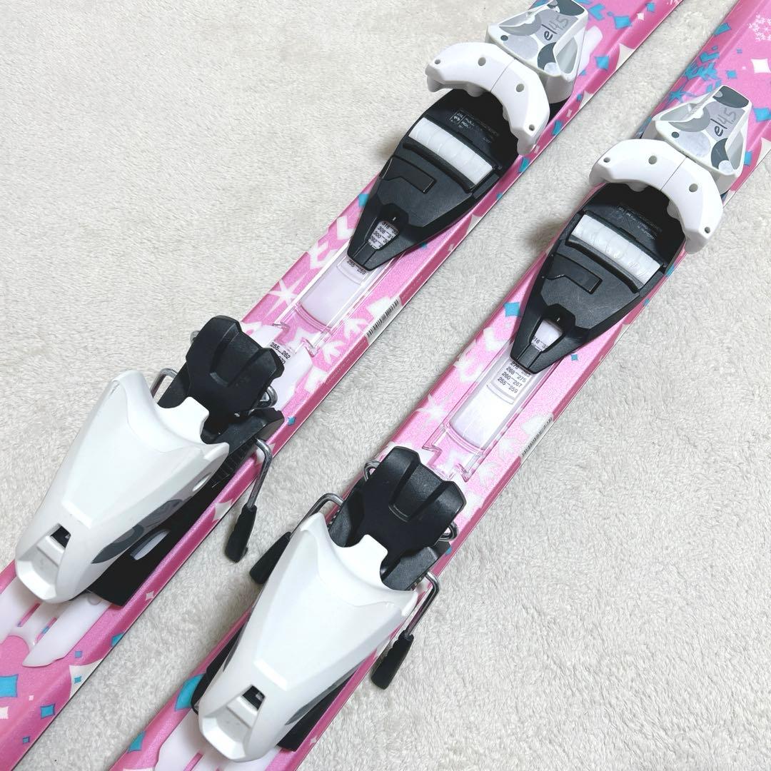 130cm Elan Lil Magic スキー板 ビンディング セット 可愛い