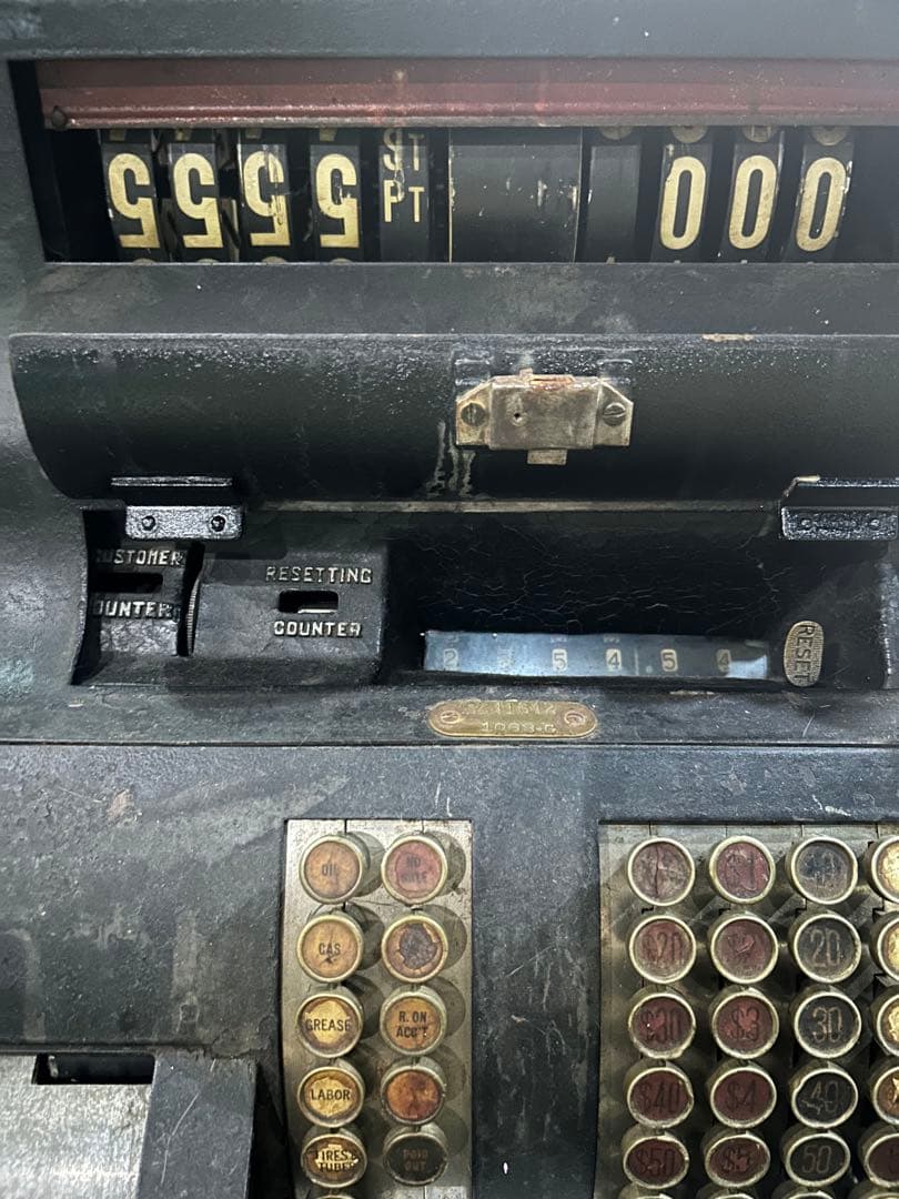 【期間限定値下げ】アンティークレジスター　アメリカガソリンスタンド