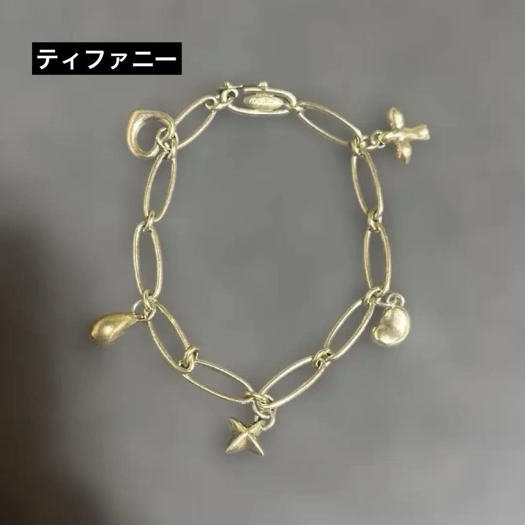 【ティファニー 】5チャーム ブレスレットsv925エルサペレッティフォロー割有