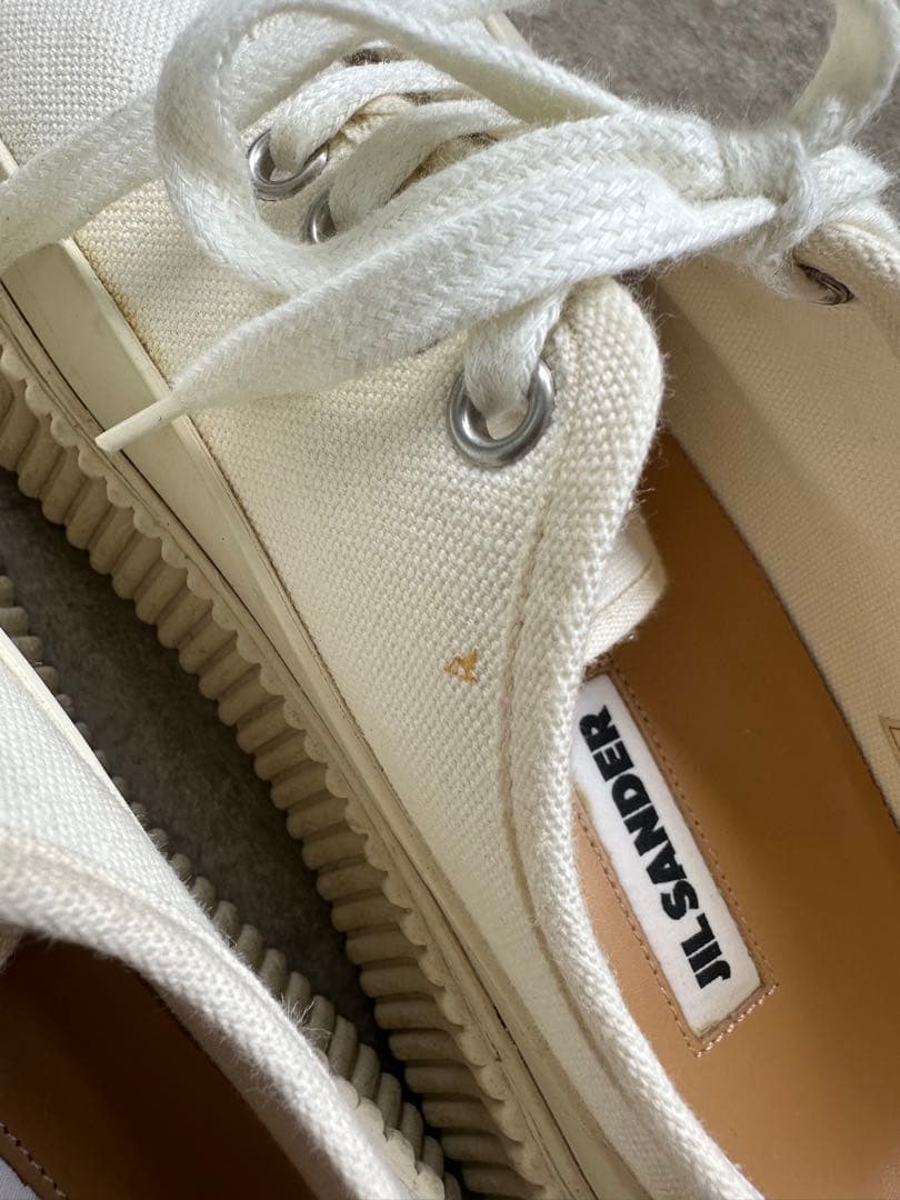 【最終値下げ】JIL SANDER ジルサンダー ホワイト 厚底スニーカー 39