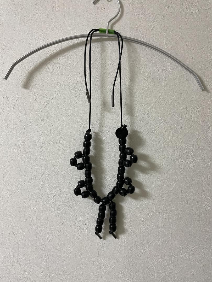 【nodzoku】 ノゾク ネックレス ウッドビーズ ブラック