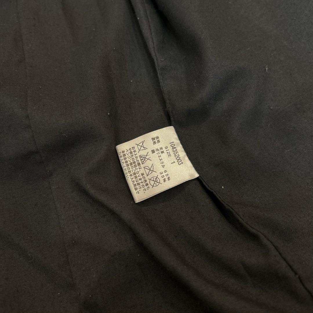 本革　STUDIOUS ラムレザー フーデッドライダース 黒 1（S）日本製　黒