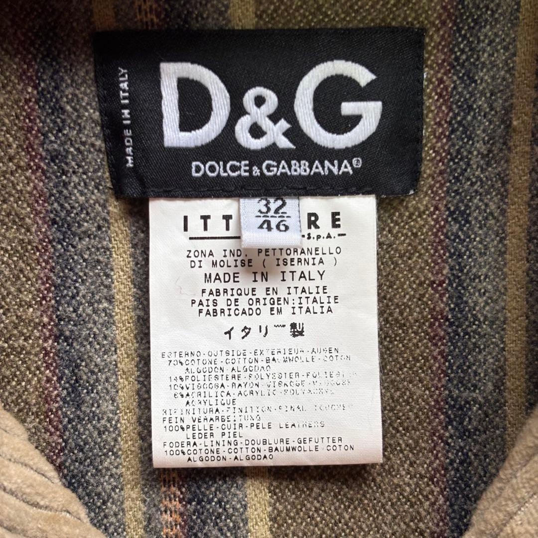 【archive】ドルチェ&ガッバーナ ムートン襟 コーデュロイブルゾン 46